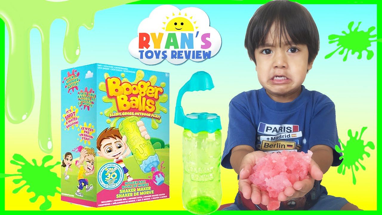 Slime Toy for Kids Booger Balls Disney Cars Angry Birds family fun Toys Challenge Ryan ToysReview