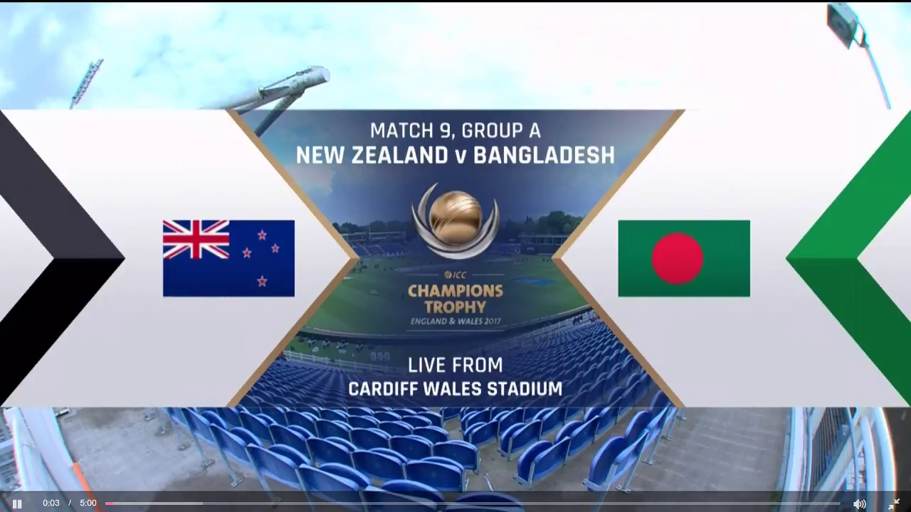 Bangladesh vs New Zealand ICC Champions Trophy 2017 HIghlights