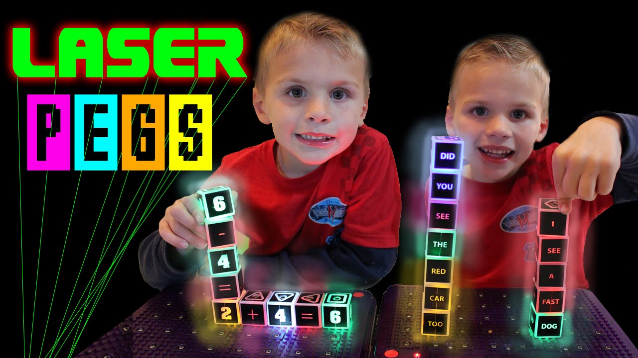 Laser Pegs Light-Up Learning Game!  || Kindergarten Tales