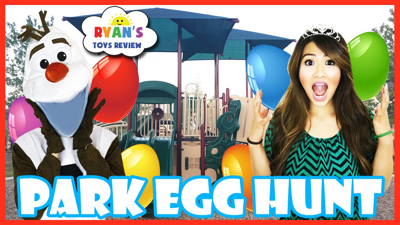 Easter Eggs Hunt Surprise Toys Challenge Playtime at the Park Disney Frozen Olaf Thomas and Friends