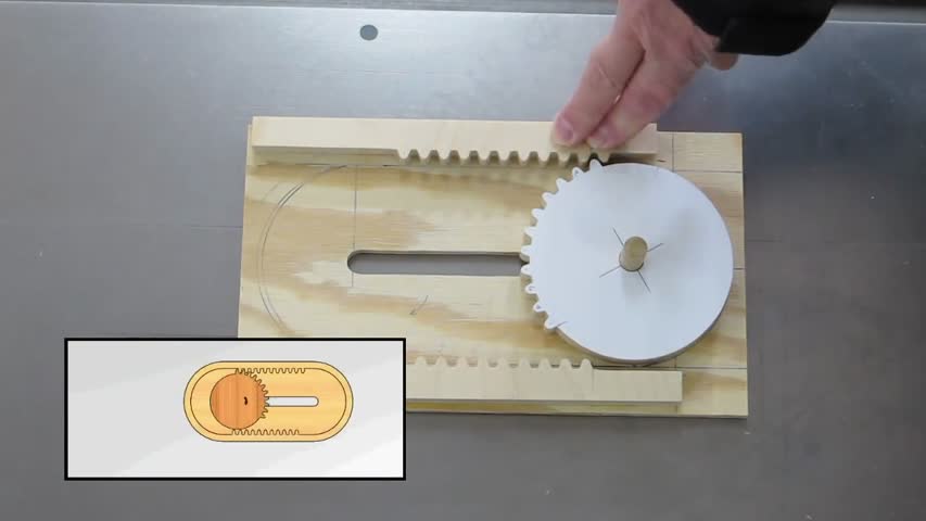Making The Reciprocating Rack & Pinion 