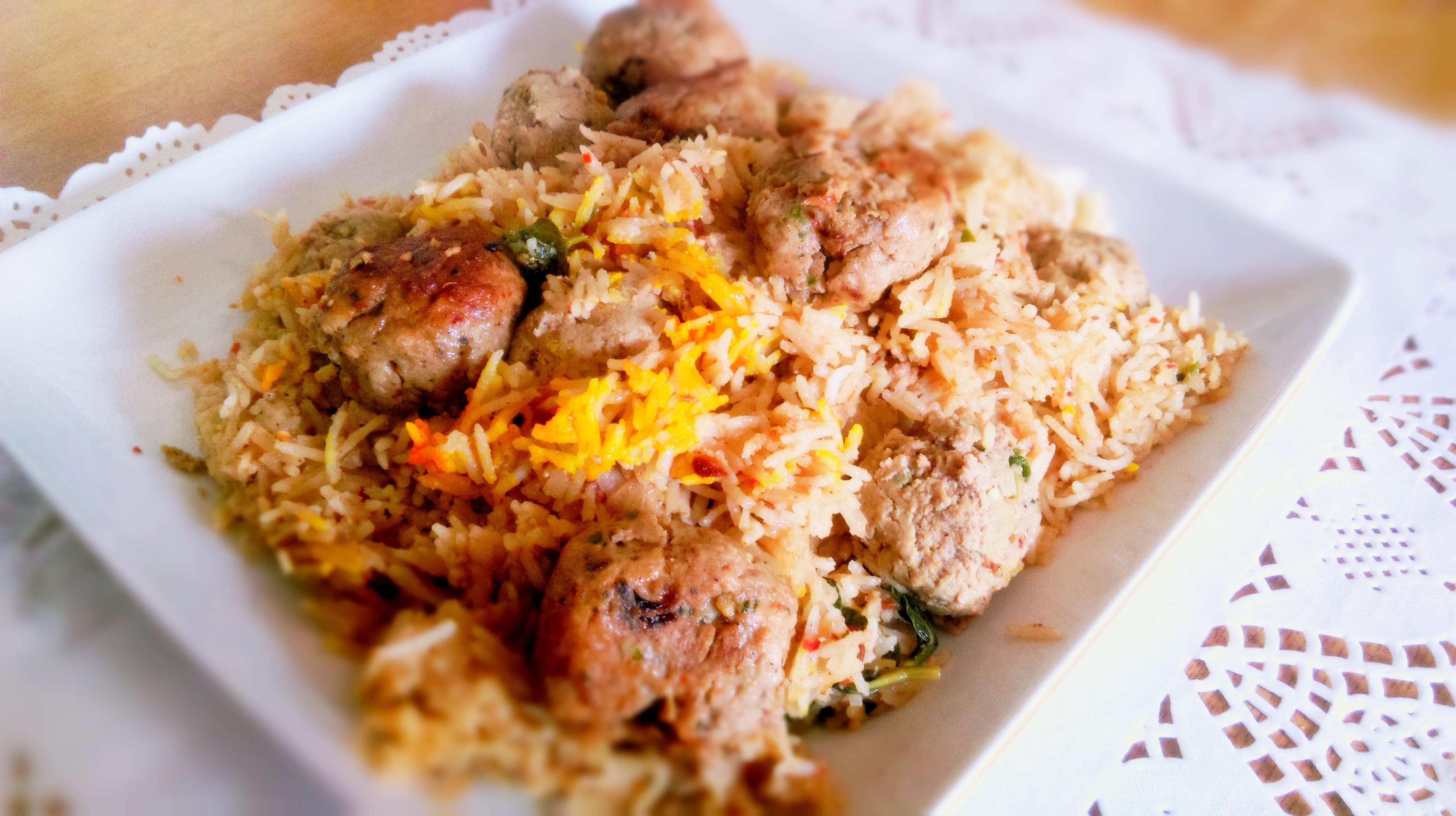 Kofta Pulao - Farahs Cooking Diary