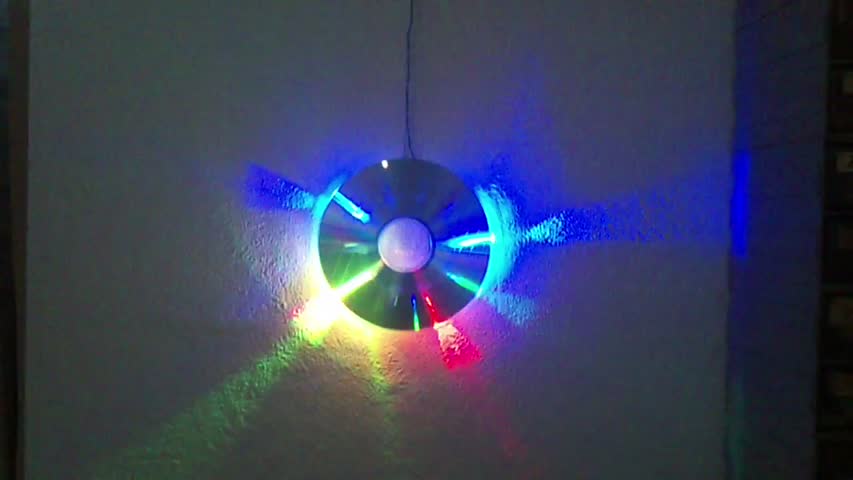 RGB LED CD Wall Lamp 