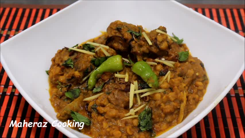 Daal Gosht   (Chana Daal Gosht  )  bengal gram with mutton
