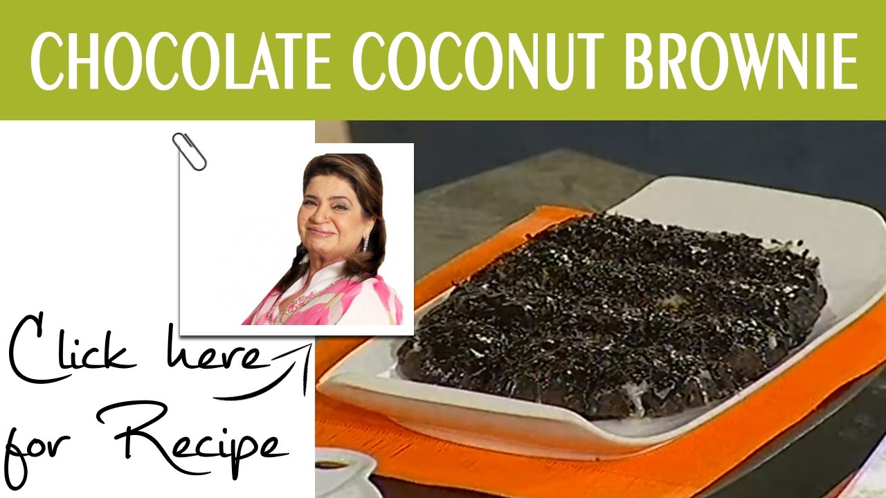 Masala Mornings Recipe Chocolate Coconut Brownie by Chef Shireen Anwar Masala TV 21 October 2016