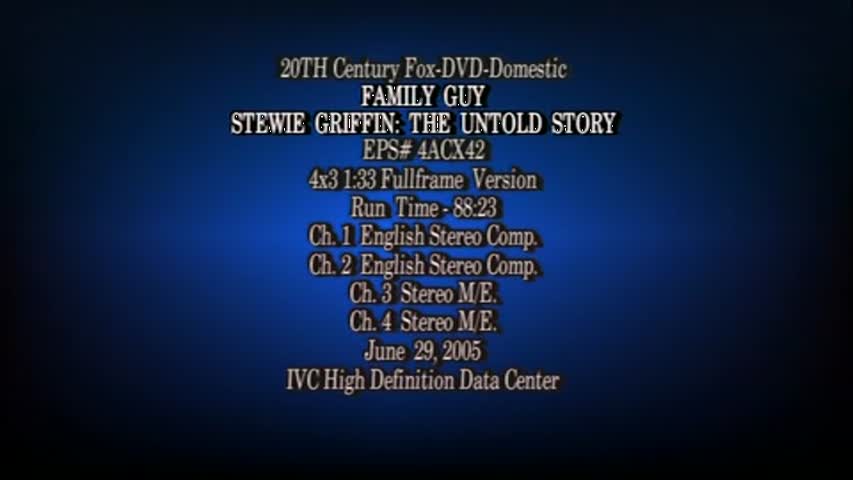 Family Guy - Season 4 Episode 28 - Stewie B. Goode