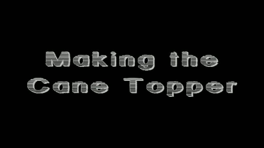 Making the carved cane topper- Woodworking project 