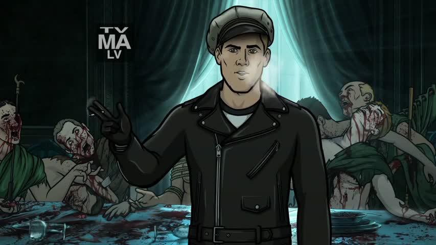 Archer 8 S07 E0 Archer Dreamland: Gramarcy, Halberd!