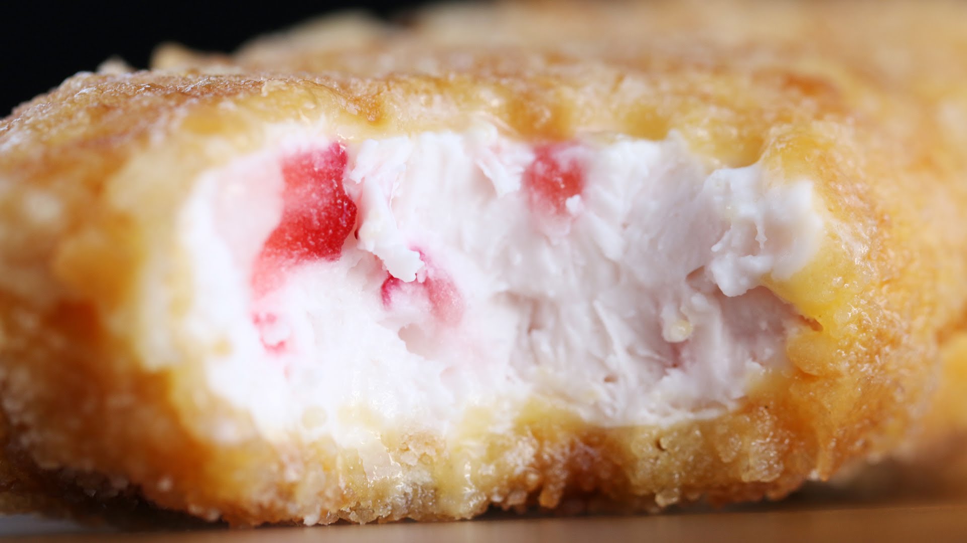 Fried Strawberry Shortcake Pops