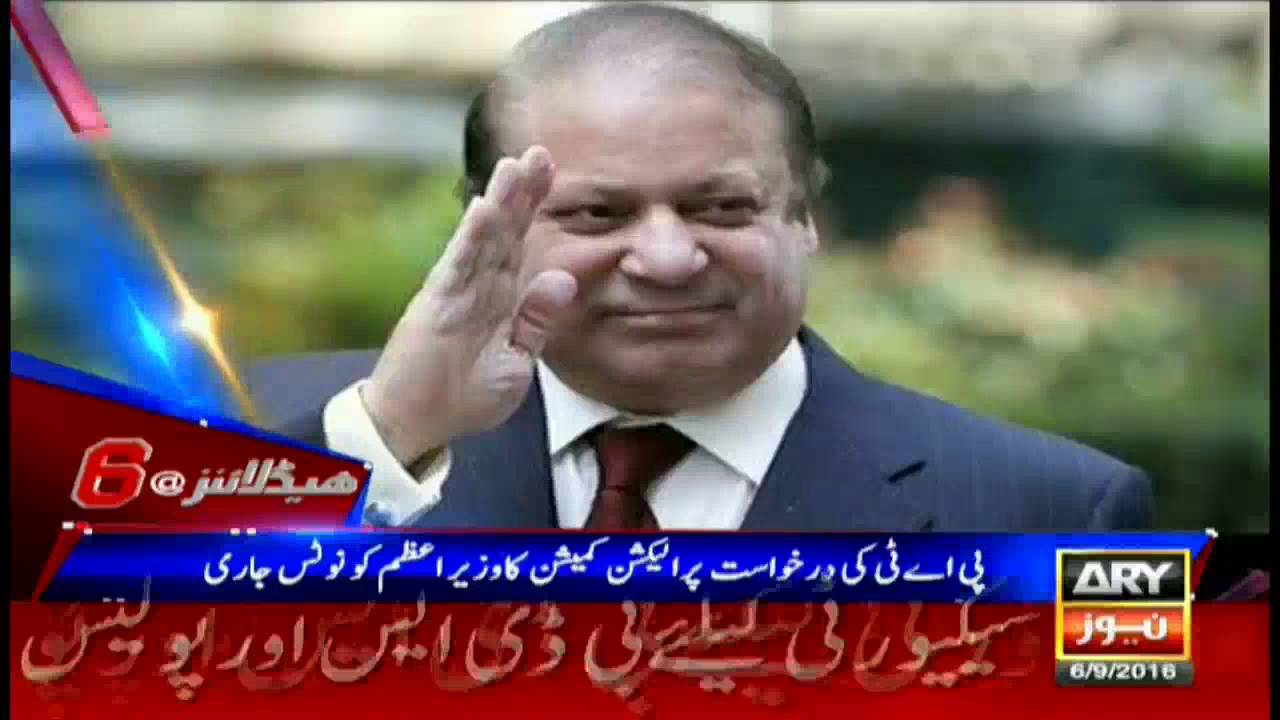 Headlines  1800 – 6th September 2016