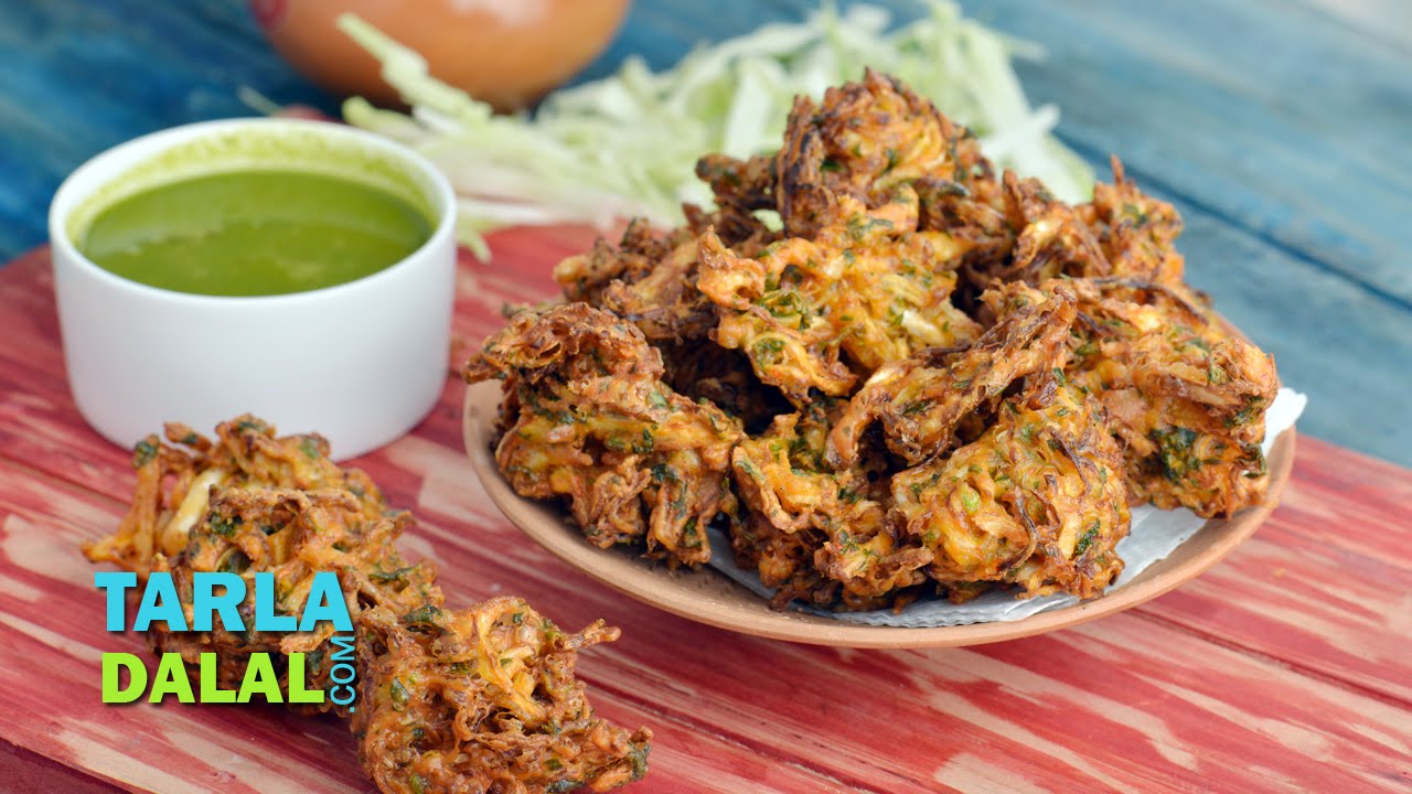 Cabbage Pakoda by Tarla Dalal