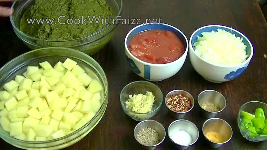 ALOO PALAK  - آلو اور پالک 