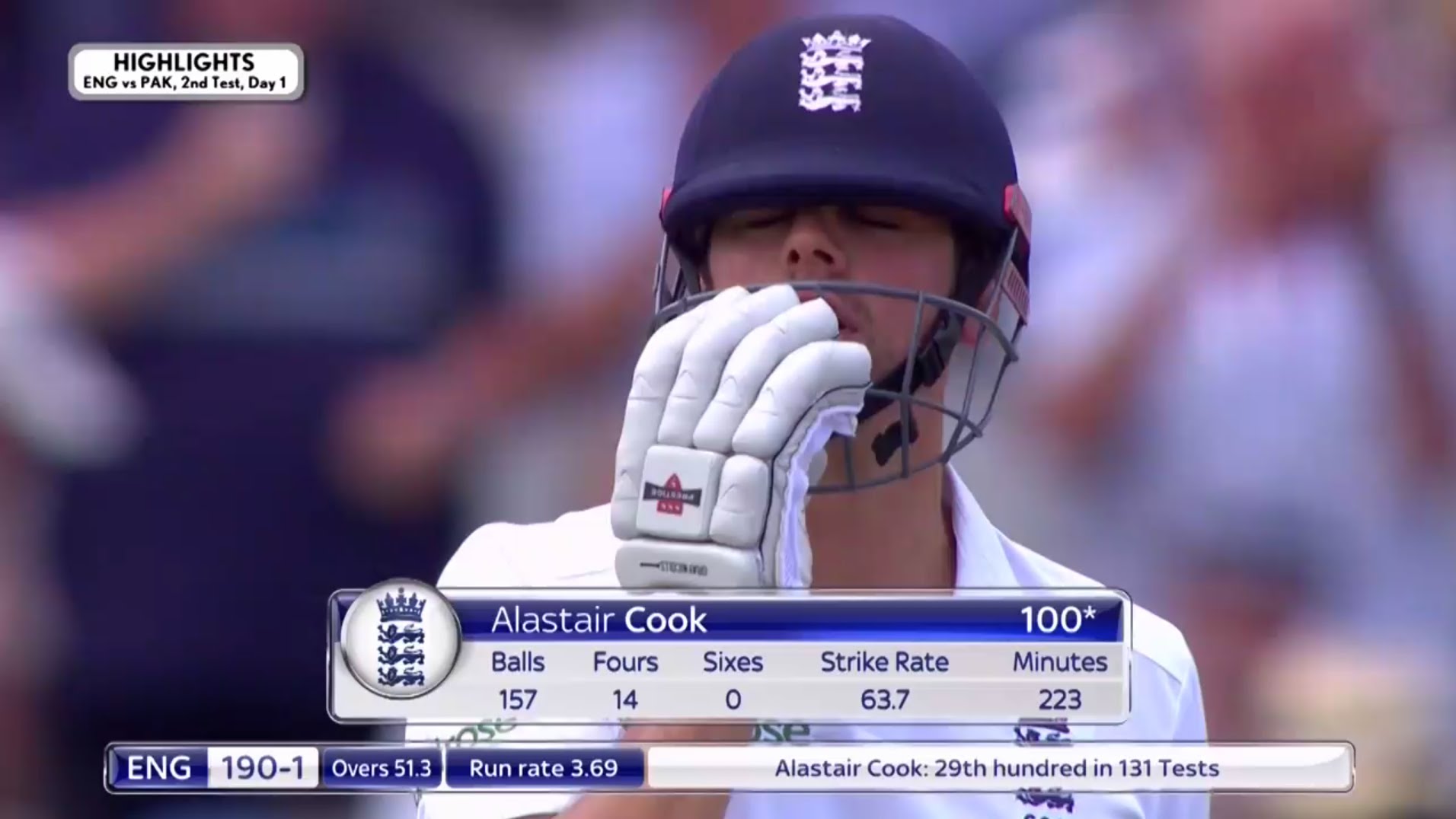 England vs Pakistan 2nd Test 2016 Day 1 Full Highlights