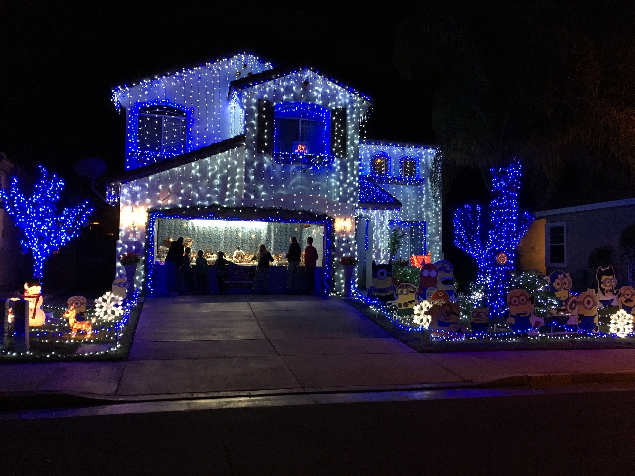 Amazing Christmas House With Minions and Disney Village