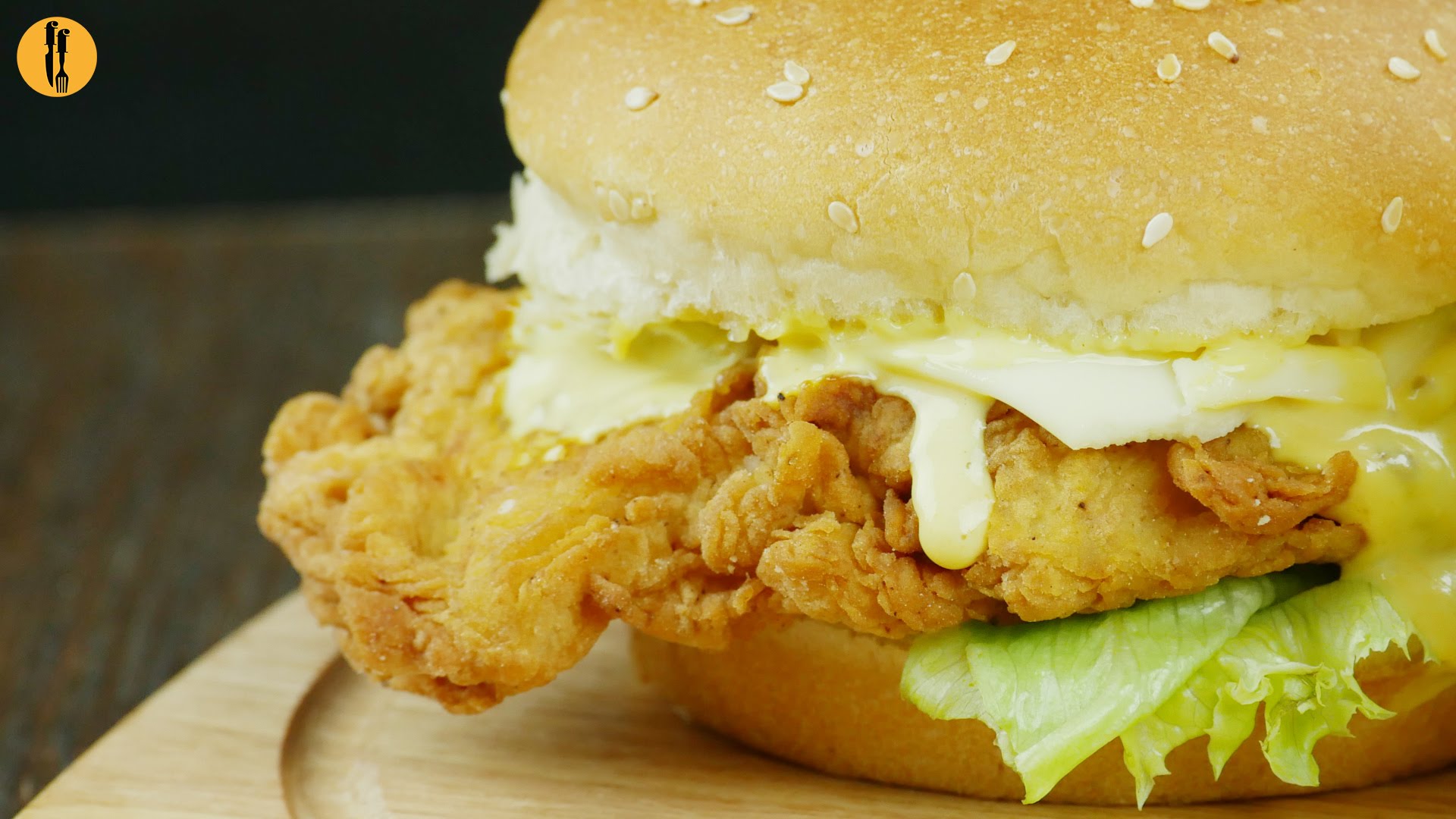 Crispy Chicken Burger Recipe Its better than a Zinger  - Food Fusion