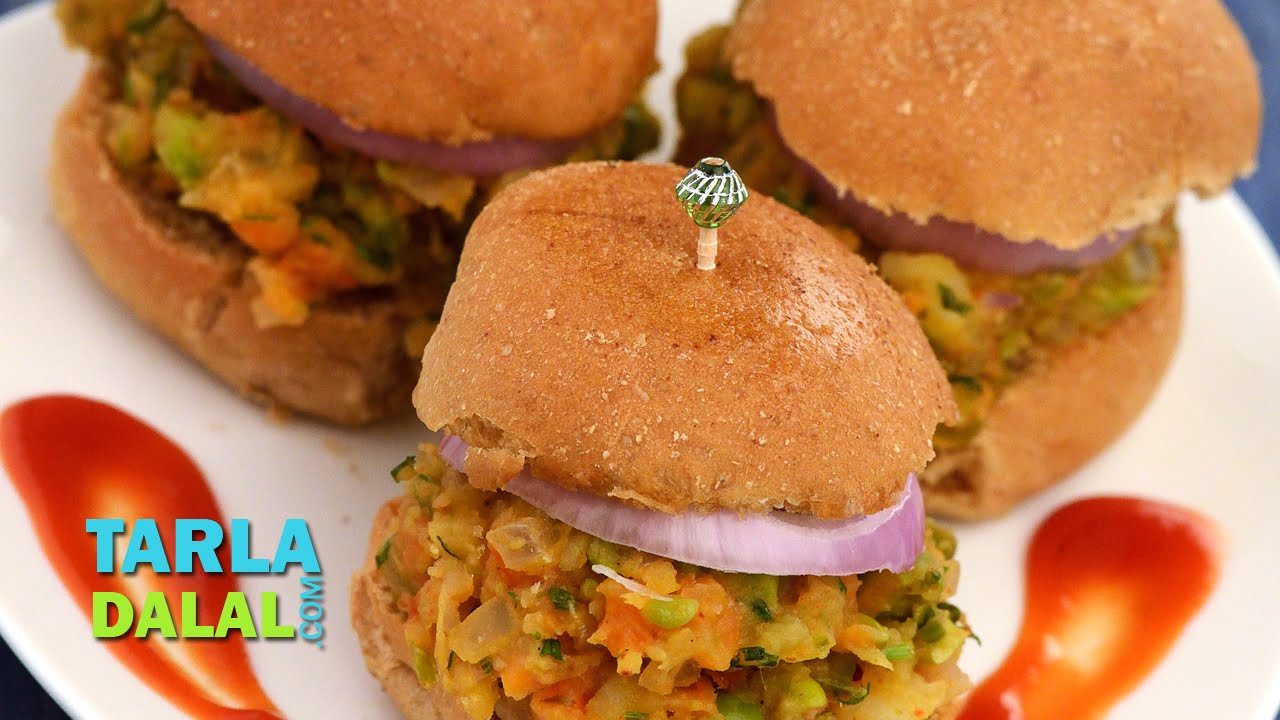 Mini Pav Bhaji Burgers, Recipe by Tarla Dalal