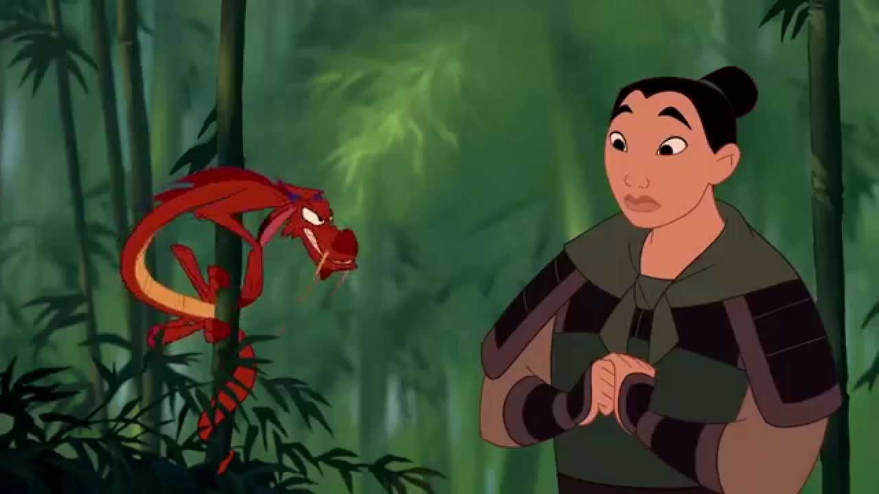 Mulan meets Mushu 