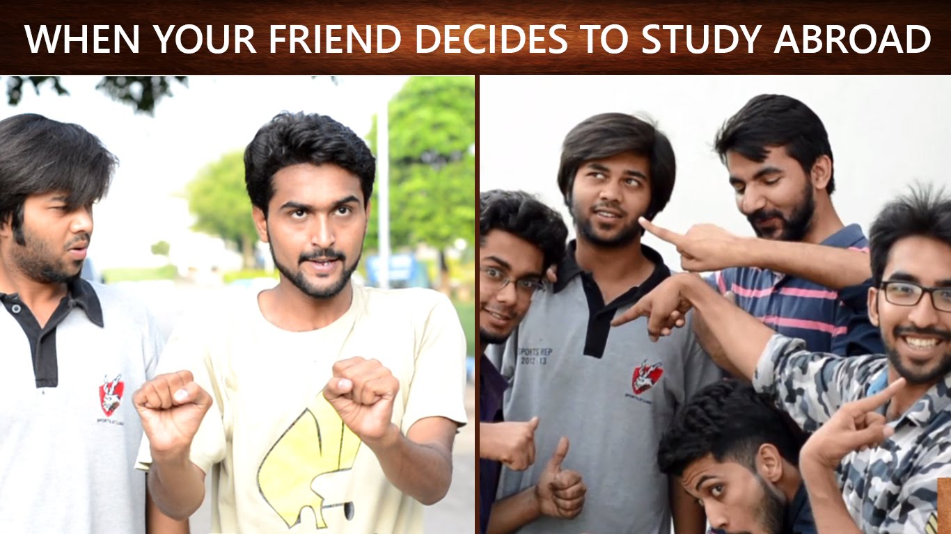 When your friend decides to study abroad