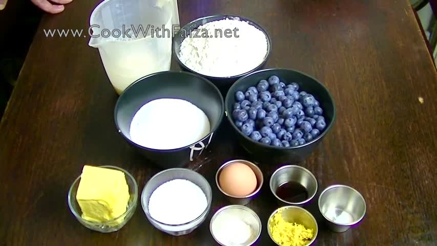 BLUEBERRY MUFFINS CAKE - بلوبیری مفن کیک - 