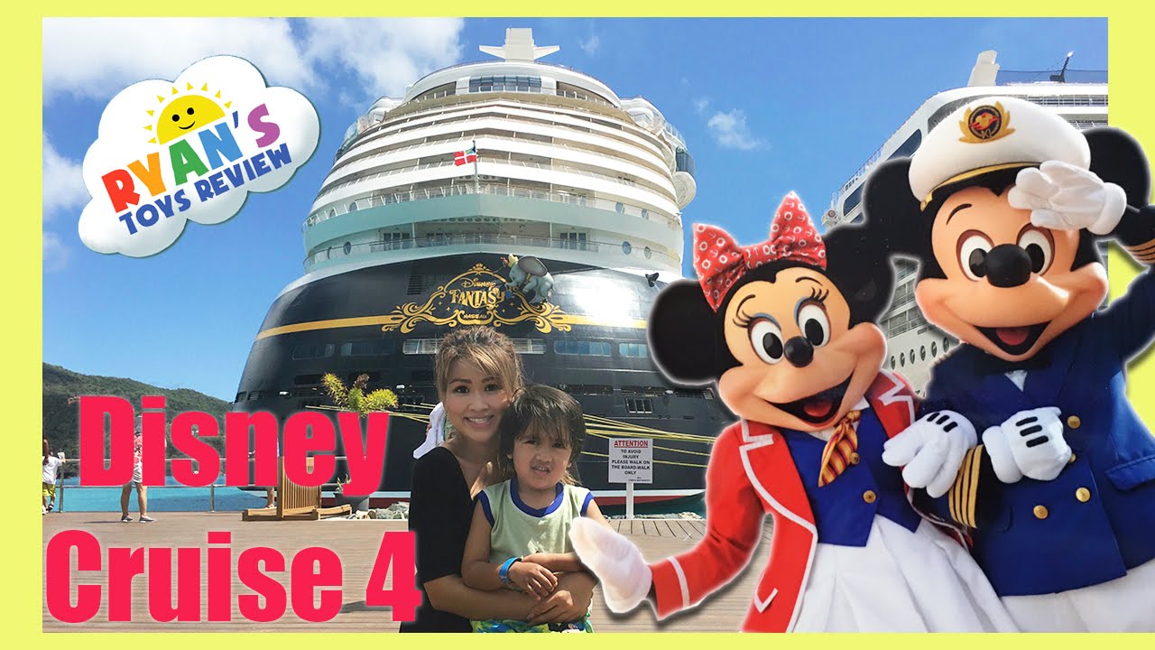 Disney Cruise Fantasy Family Fun Vacation Part 4 Egg Surprises Candy Kids Video Beach Day
