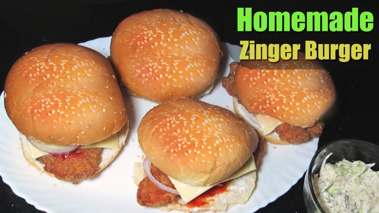 Zinger Burger Chicken Burger Recipe