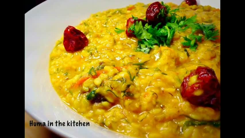 Moong Daal Recipe | With Soya | Yellow Lentil Recipe By (HUMA IN THE KITCHEN)
