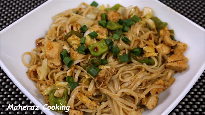 CHICKEN HAKKA NOODLES ( how to make hakka noodles )