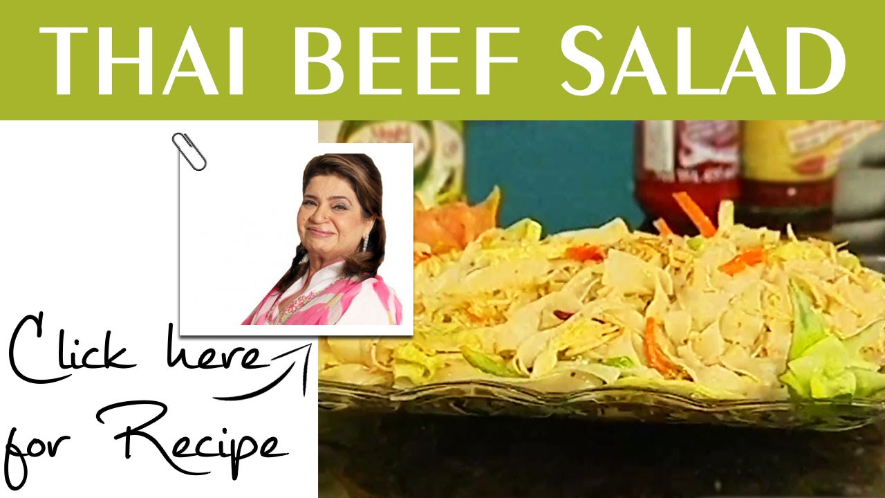 Masala Morning Recipe Thai Beef Salad by Chef Shireen Anwar Masala TV 25 May 2016