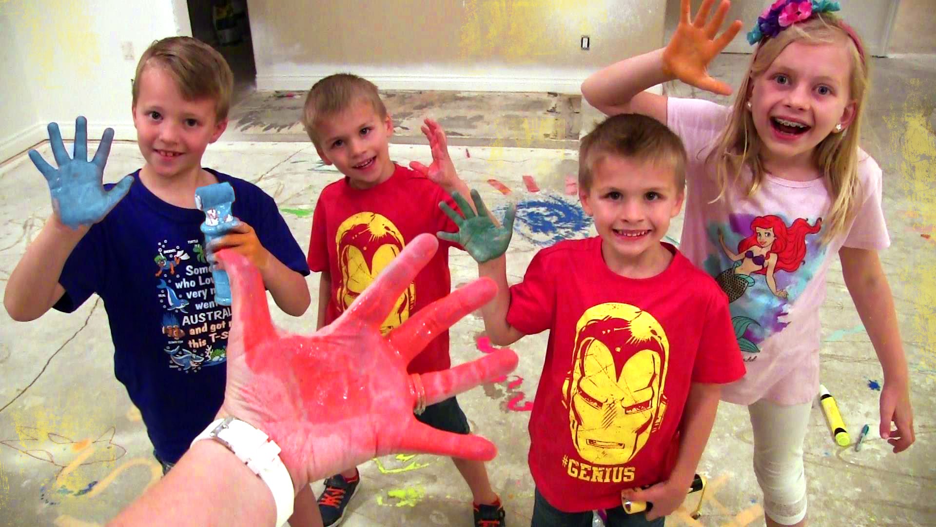 Kids Paint the New House & Birthday Party Prep || Mommy Monday