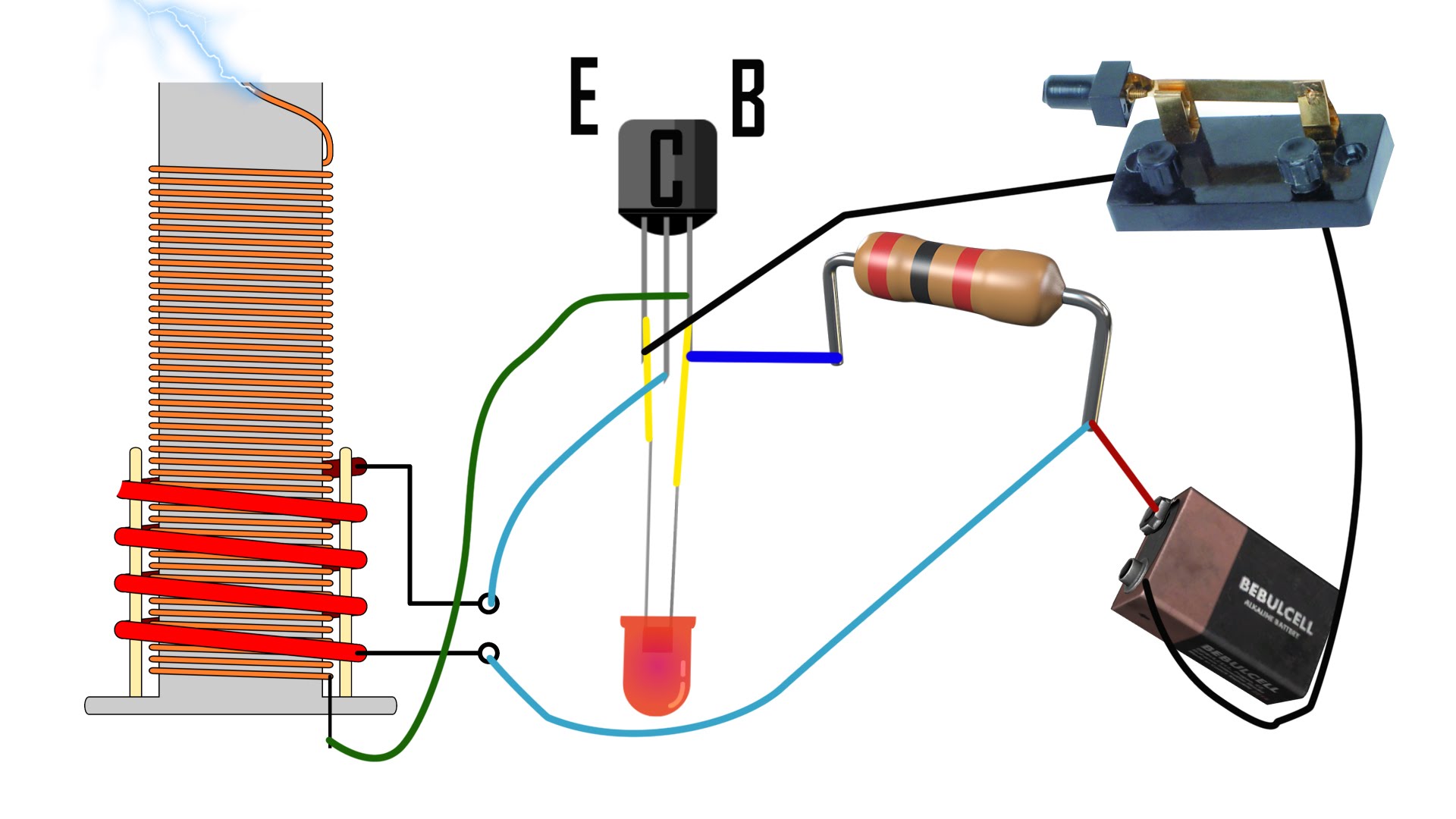 DIY Tesla Slayer Exciter Coil Tutorial Mini How to Build Easy Circuit Explanation