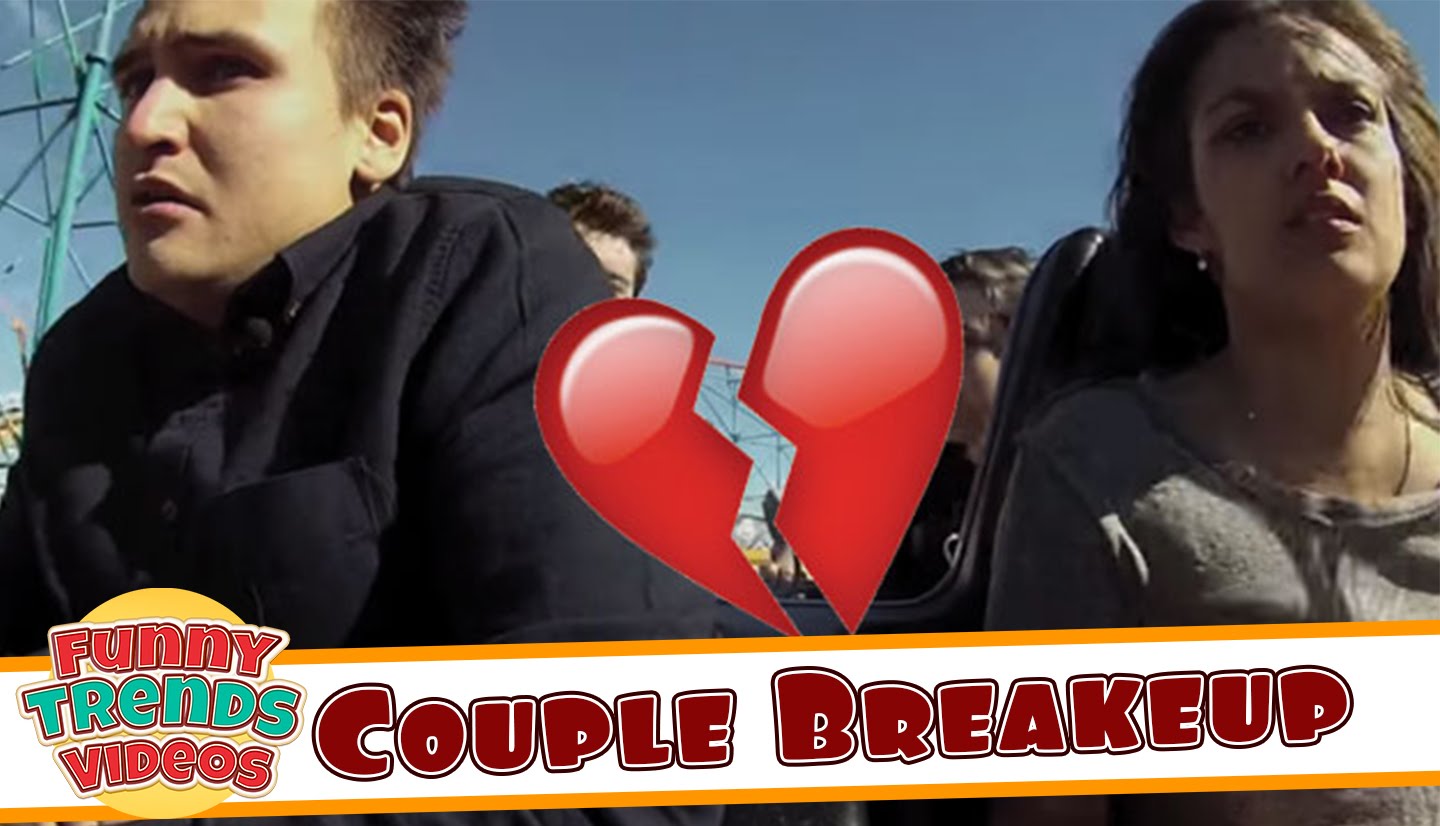 Couple Breaks Up On Roller Coaster  Worst Break up Ever