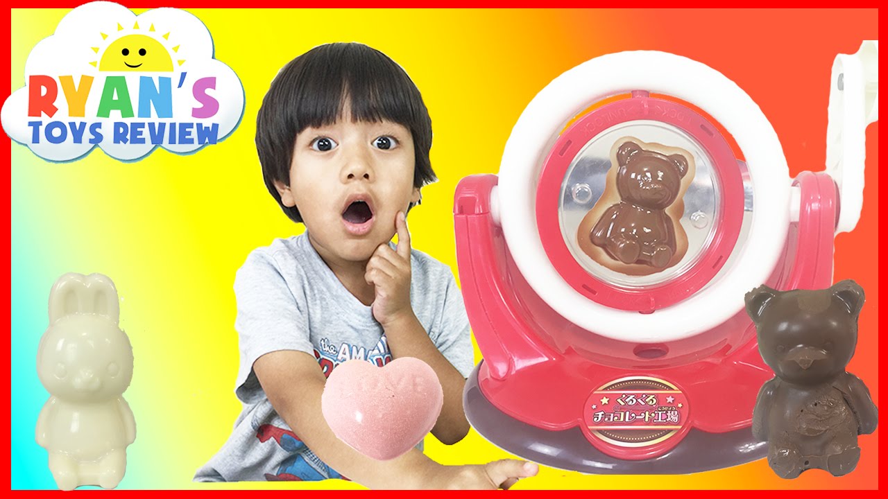 Chocolate Candy Make Your Own Japanese Candy For Kids Bear Bunny Egg Family Fun Toy Ryan ToysReview