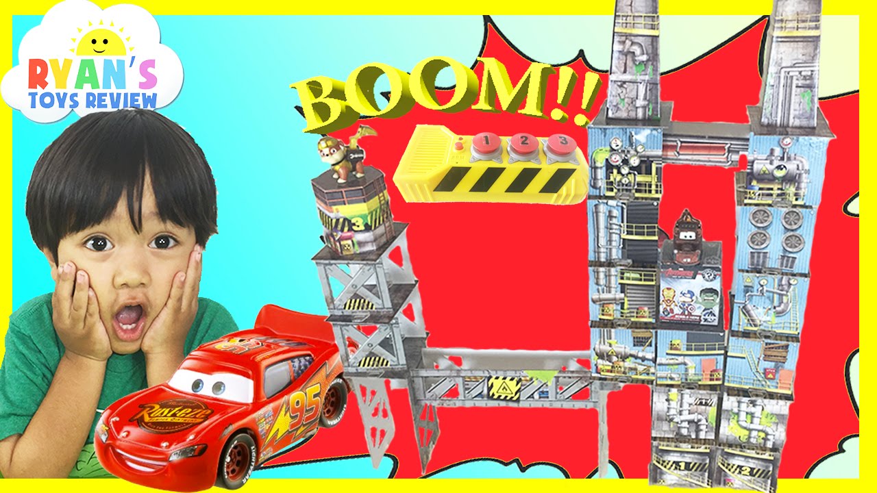 SmartLab Toys For Kids Demolition Lab Triple Blast Warehouse Disney Cars Toys Paw Patrol Marvel