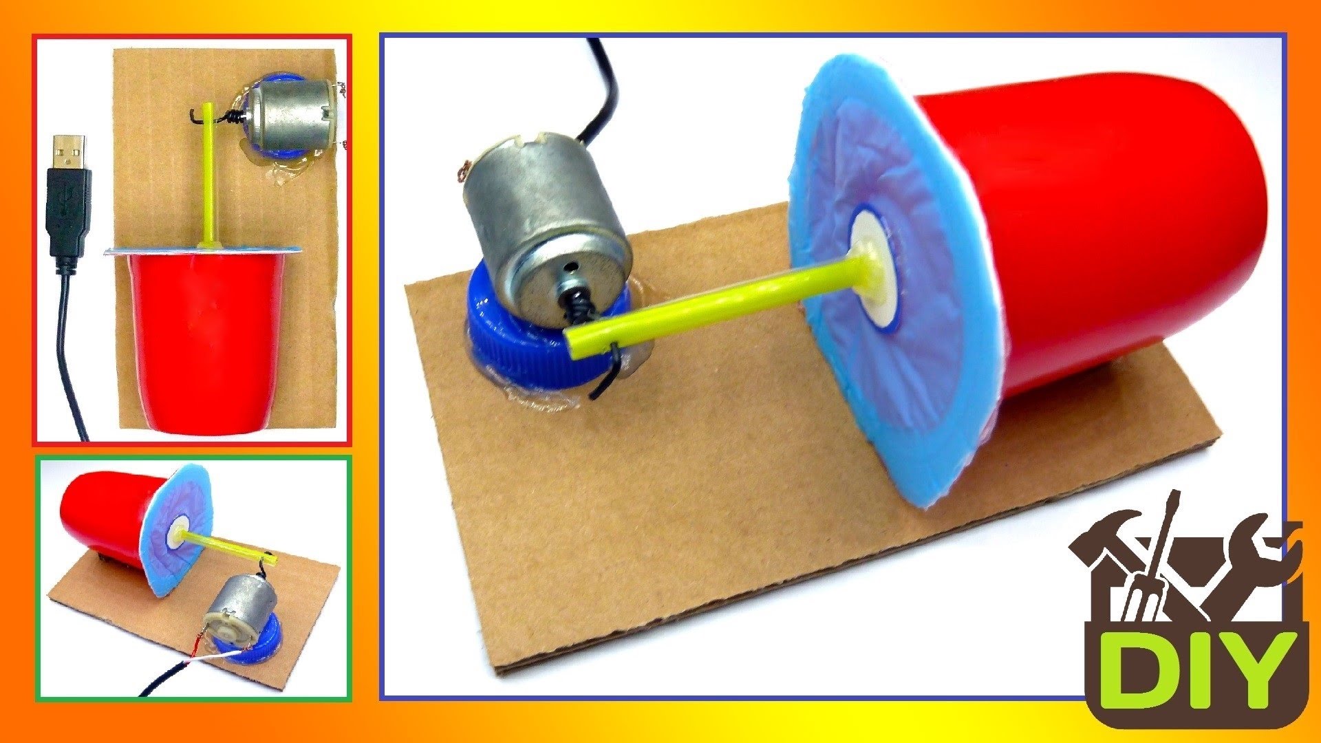 █ How to Make a USB Air Pump at home █