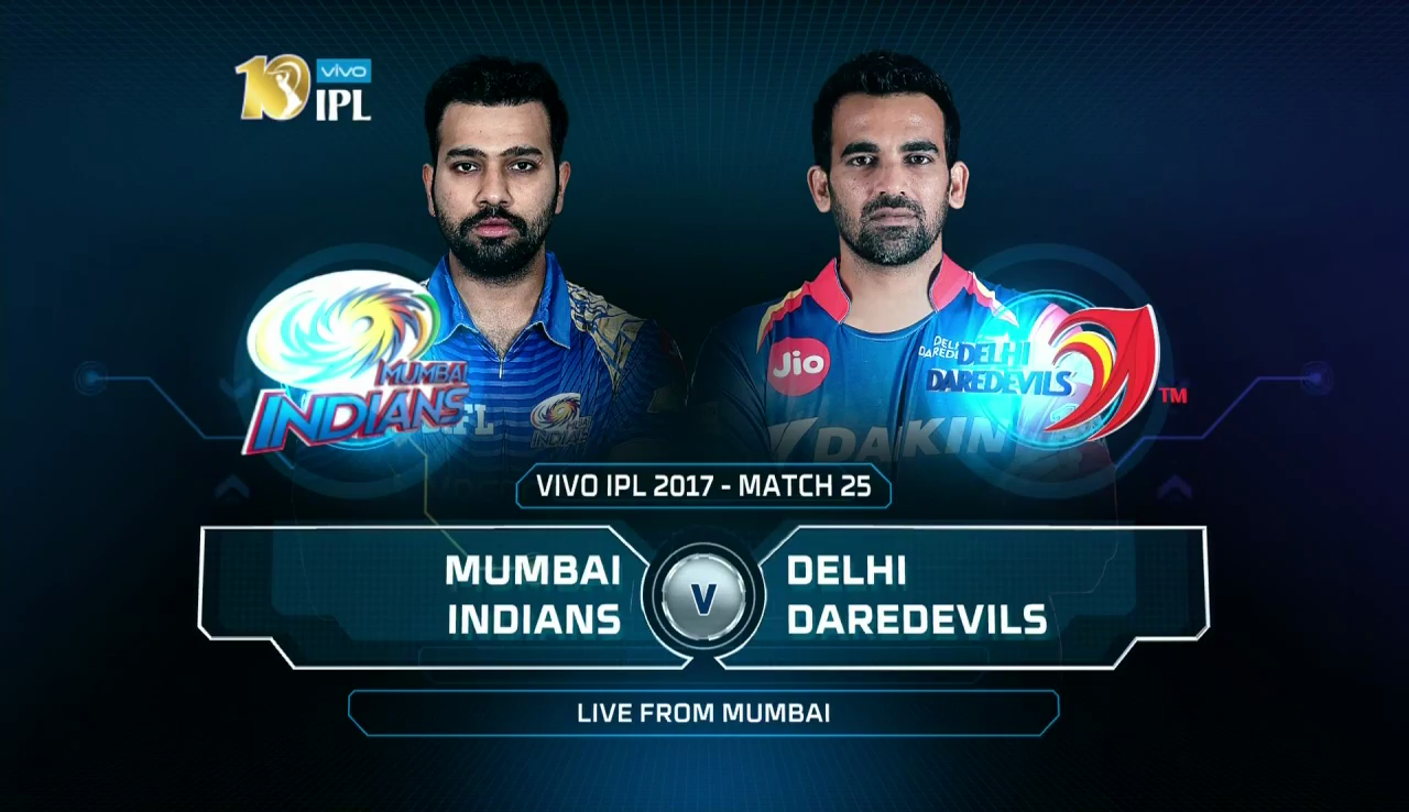 IPL 2017 25th Match MI vs DD Highlights
