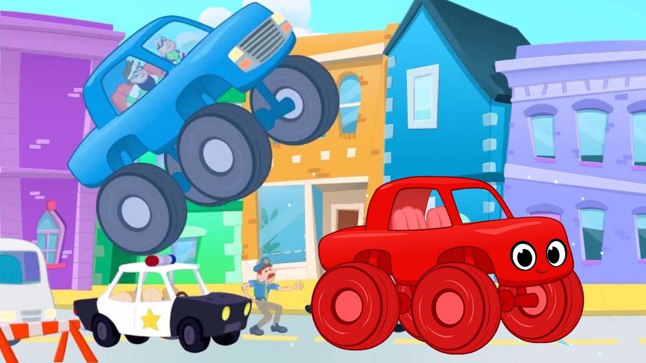 The Sticky Truck Chase With Morphle! Truck video for kids. (animation cartoon)