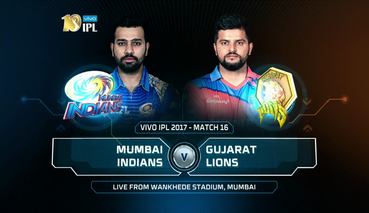 IPL 2017 16th Match MI vs GL Highlights