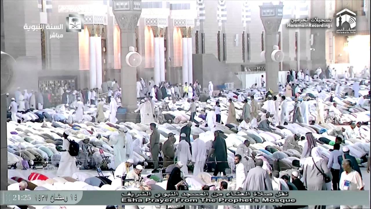 15th Ramadan 1437 Madeenah 'Isha Sheikh Ale Sheikh