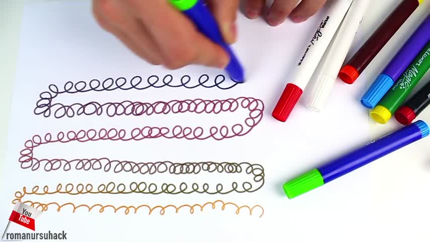 How to make a rainbow Felt-Tip Pen