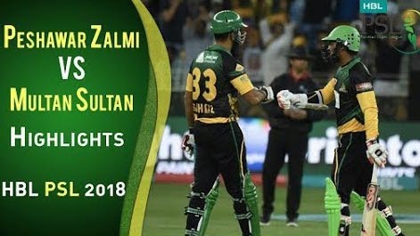 Peshawar Zalmi vs Multan Sultans - PSL 2018 16th Match Highlights