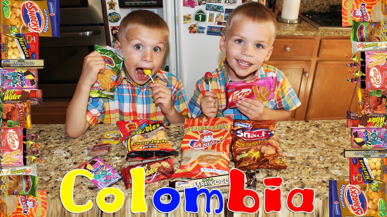 Kids Try Foods From Colombia || Universal Yums