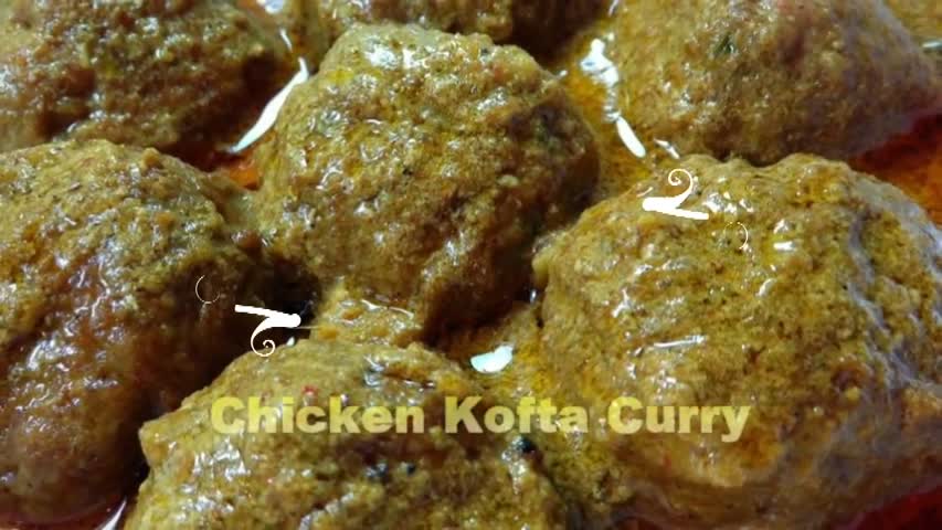 Chicken Kofta Curry / Meatballs curry Recipe by (HUMA IN THE KITCHEN)