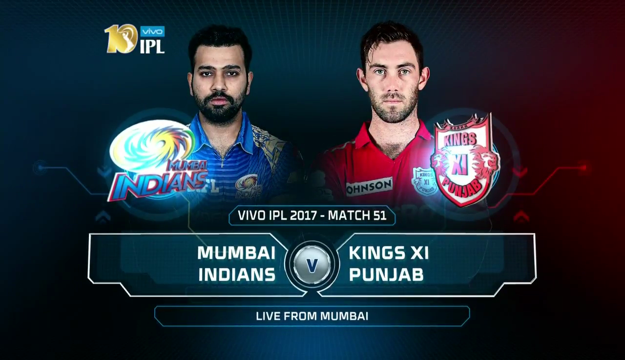 IPL 2017 51st Match MI vs KXIP Highlights