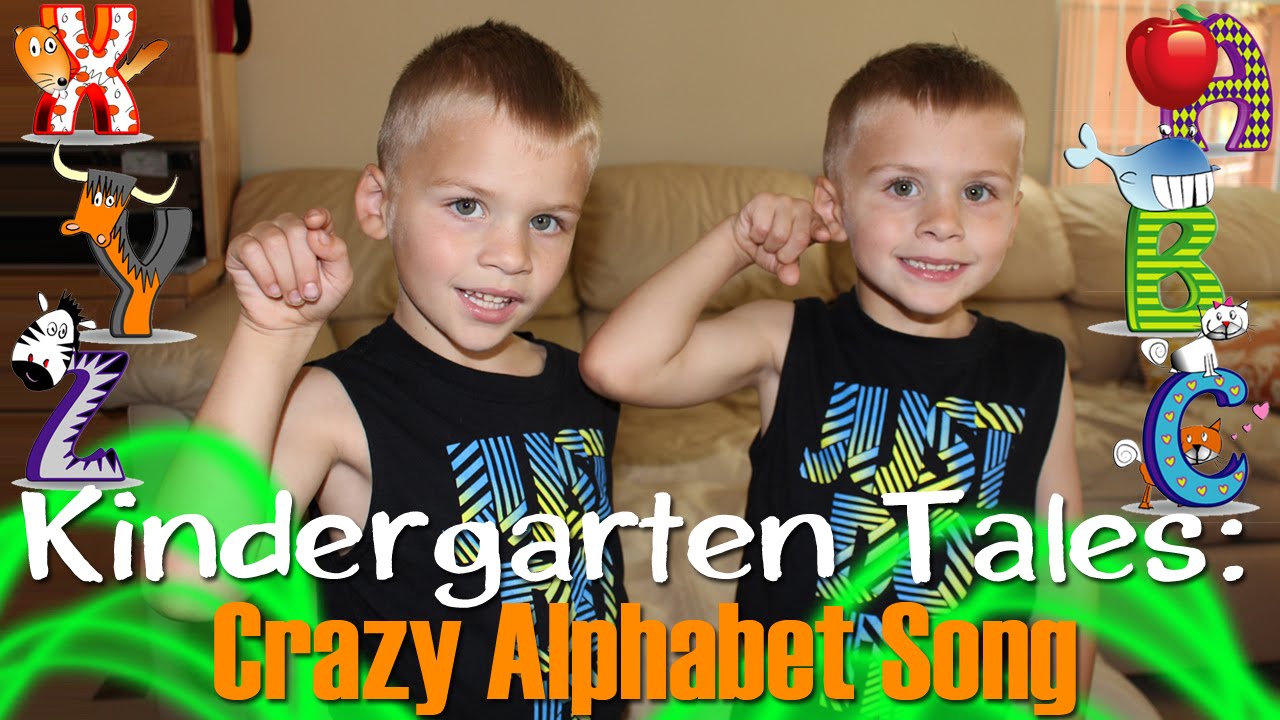 Twins Sing Alphabet Backwards || Kindergarten Tales