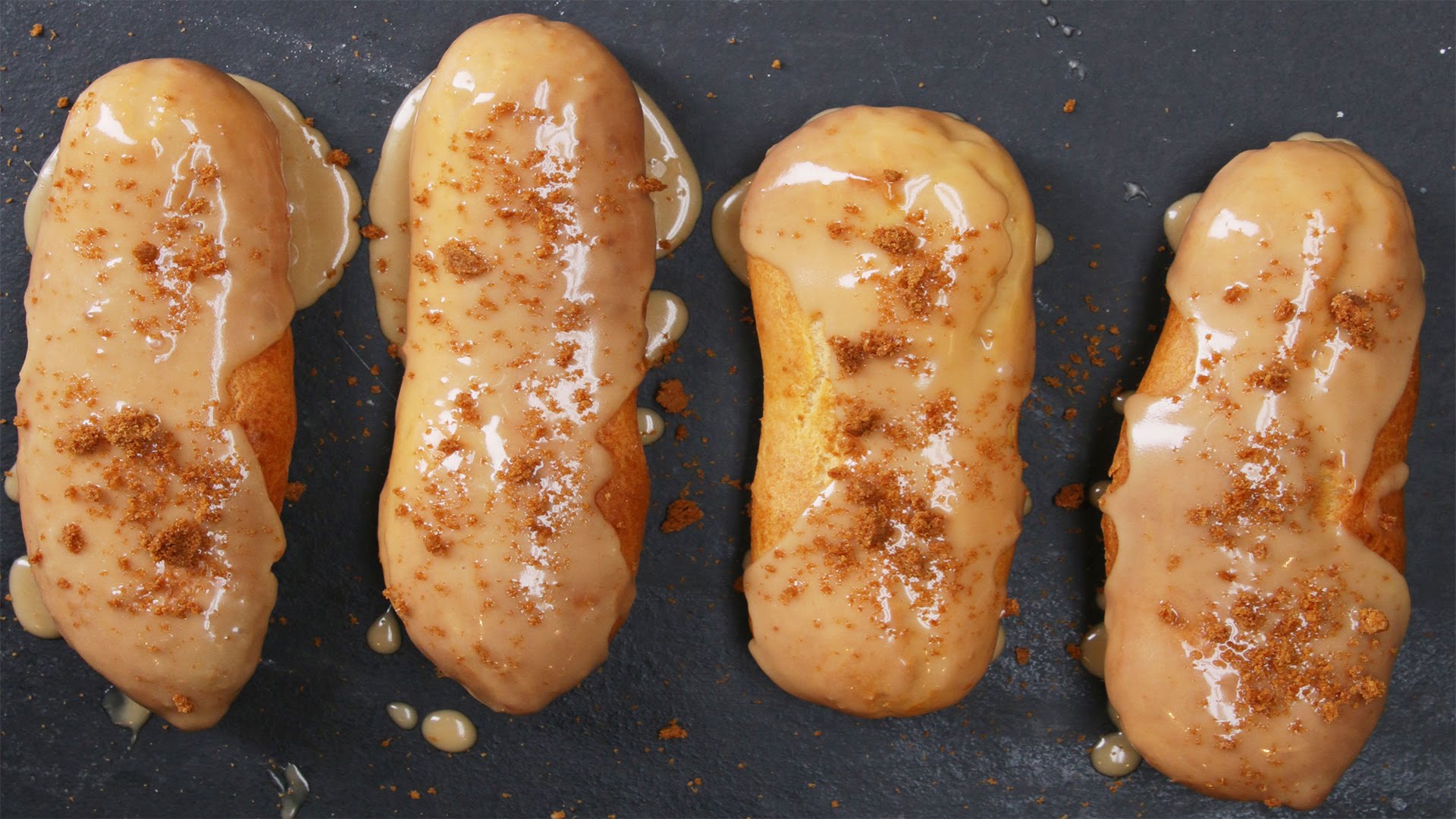 Cookie Butter Eclairs
