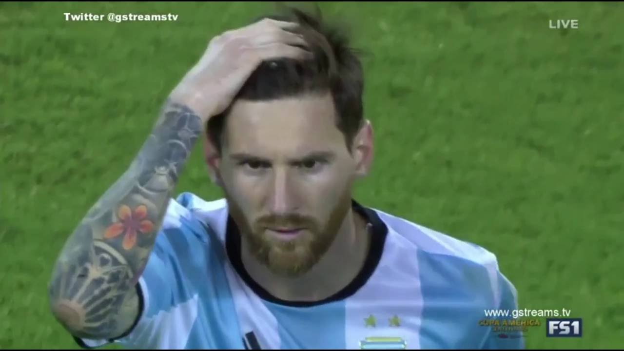 ## Argentina vs Chile Penalty Shootout Copa America Final 2016. Messi Missed Goal