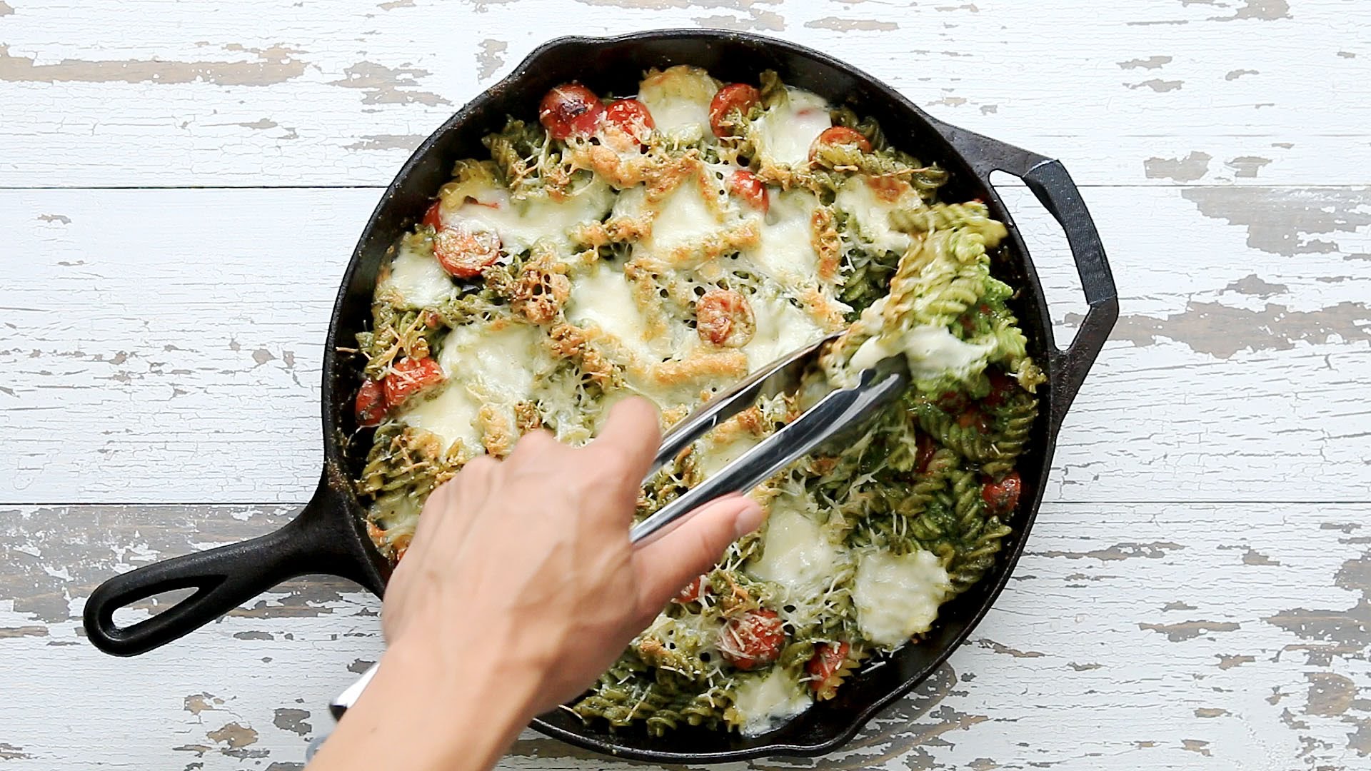 Creamy Pesto Pasta Bake