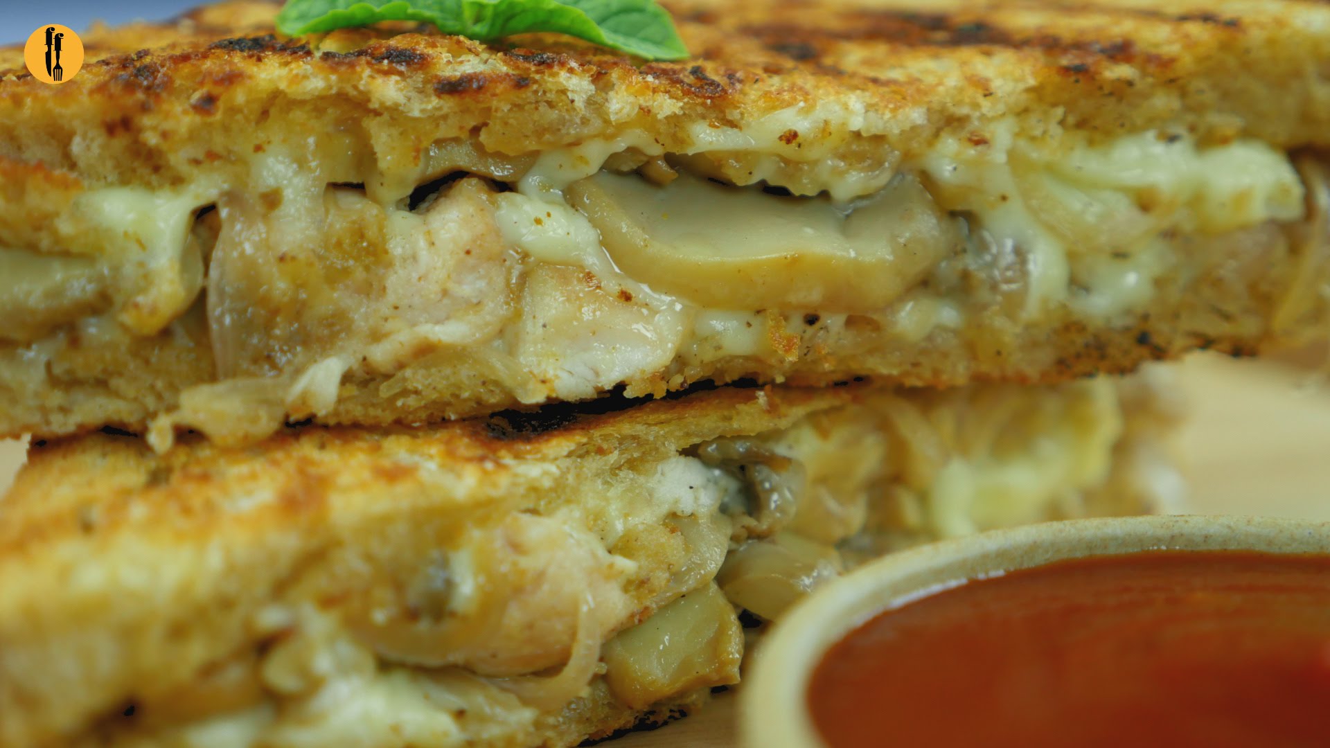 Chicken Cheese Mushroom Sandwich Recipe Resturant Style By Food Fusion