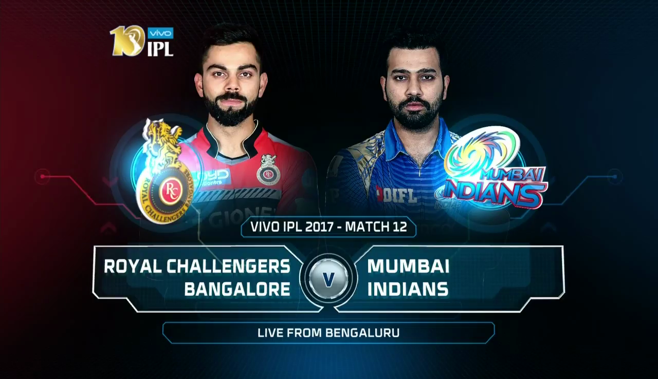 IPL 2017 12th Match RCB vs MI Highlights