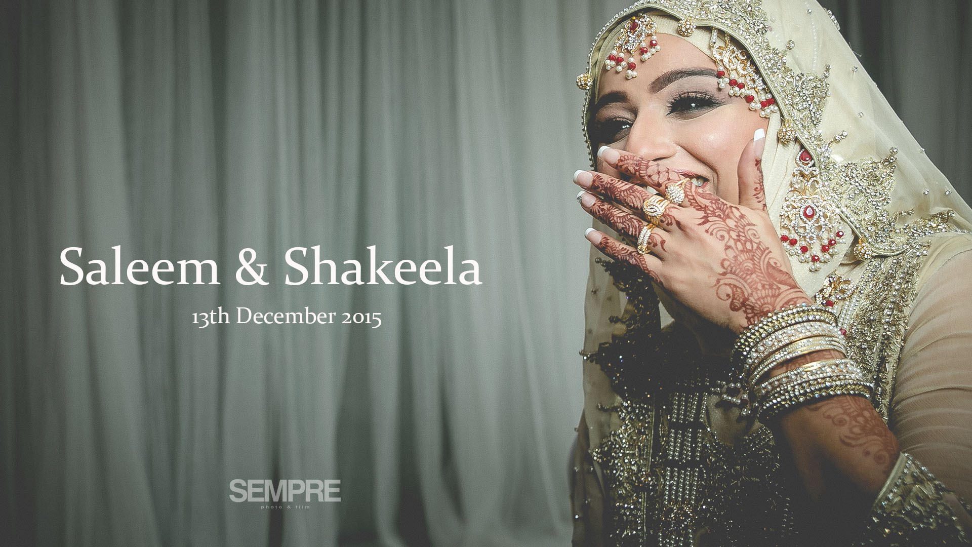 Saleem & Shakeelas Pakistani Wedding Trailer at Tipu Sultan